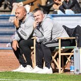 Ahmet Inal (l) und sein Co-Trainer Benjamin Wingerter zieht es vom Westfalenligisten YEG Hassel zu einem Landesligisten.
