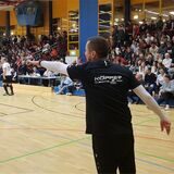 Engagiert an der Linie: Wenig später ist der Mitternachtscup für Trainer Marc Gebler vom SV Dorsten-Hardt beendet.