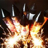 Raketen in der Silvesternacht