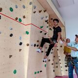 Die neue Boulder-Wand im Treffpunkt Altstadt in Dorsten.