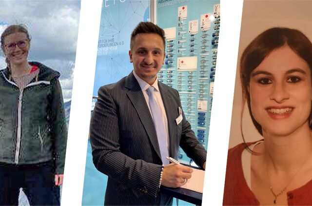 Die Waltroper Christin Bülhoff (links), Serhat Aydin und Annika Durmus geb. Przybilla.