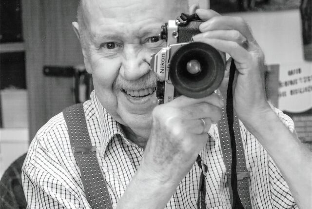 Helmut Orwat und seine Kamera
