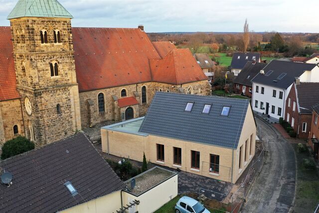 Das neue Pfarrheim der Gemeinde St. Matthäus in Wulfen wird am 15. Januar mit einer Segnungsfeier eröffnet.