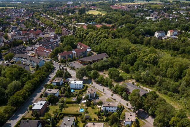 Luftbild vom Becklemer Weg