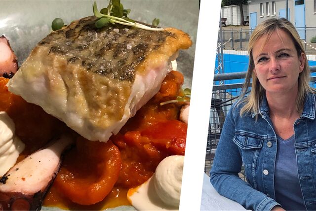 Marlen Kempf servierte beim Menükarussell 2022 Skrei und Pulpo.