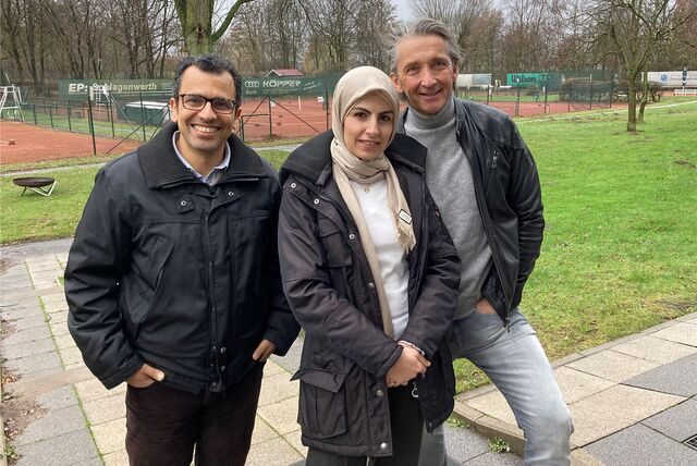Dr. Ali Abdali, Prof. Dr. Khadijeh Mohri und Andreas Schilasky hatten gemeinsam die Idee zum Sponsorenlauf