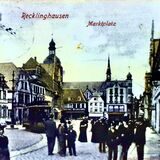 Blick auf den Markt um 1903.