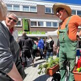Der Blumenmarkt in der Hertener Innenstadt, hier im Mai 2022.