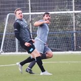 Zweiter Test, drittes Tor: Yusuf Keskin (Mitte) hat abgezogen – Essens Torhüter Abid-Eddine kann dem Ball nur nachschauen. Kurios: Der Keeper wurde kurz zuvor eingewechselt und hatte bis dahin nicht einmal die Hände am Ball.