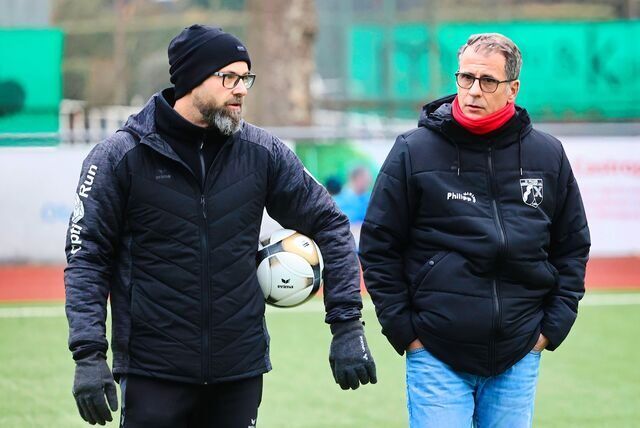 Steffen Golob (l) war bislang Co-Trainer von Coach Toni Molina (r) sowie Sportlicher Leiter. Von einer Aufgabe ist er zurückgetreten.