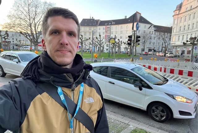Reporter Kevin Kindel berichtet aus dem Berufsverkehr.
