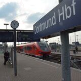 Ein Bahnsteig an Dortmund Hauptbahnhof