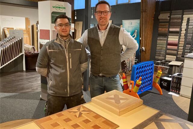 Mohamad und sein Chef Ludwig Schwering
