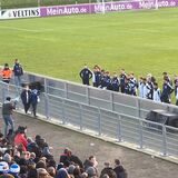 Die Schalke-Ultras machten der Mannschaft des S04 nach dem Training eine klare Ansage.