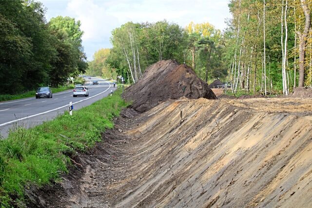 Vorarbeiten an der Münsterstraße in Datteln für die B474n.