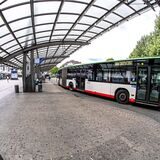 Der Busbahnhof in Recklinghausen.