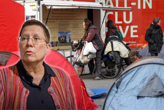 Sozialdezernentin Birgit Zoerner reagiert auf die Kritik aus dem Protestcamp für Obdachlose.