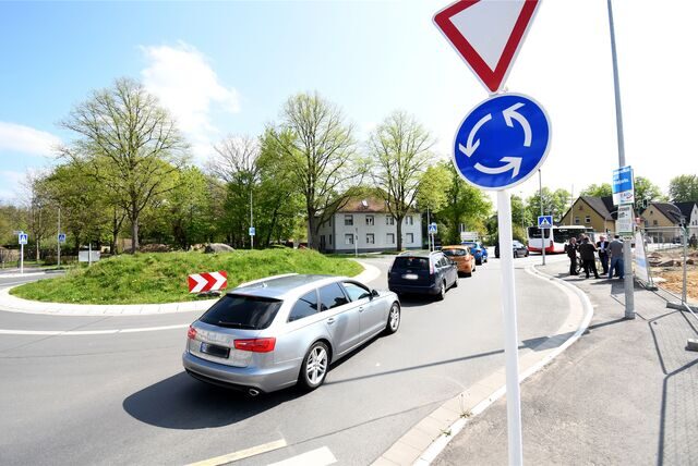 Der Kreisverkehr am Dicken Stein hat immer wieder für Diskussionen gesorgt.