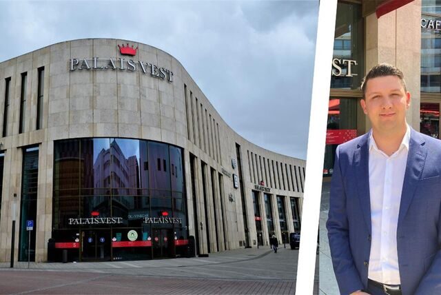 Das Palais Vest in Recklinghausen und Center-Manager Gerrit Beckmann.