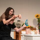 Woyzeck (Joshua Zilinske) und Marie (Amanda Babaei Vieira)