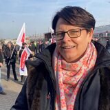 Verdi-Sekretärin Kirsten Rupieper freute sich über die große Beteiligung der DSW21-Beschäftigten bei einem vergangenen Warnstreik.