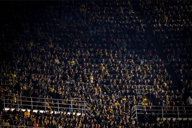 Die BVB-Fans im Signal Iduna Park.