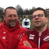 Burghard Bachmann und Damian Glombik konnten am Sonntag über den Fehlschuss des Tages lachen.