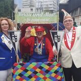 Beim Rathaussturm an der St. Barbarakirche übernahmen Nicole Prinz-Stojek (Sternburger) und Jörg Terlinden (Heimatverein Colonia) von Bürgermeister Werner Arndt das Kommando über die Stadt.