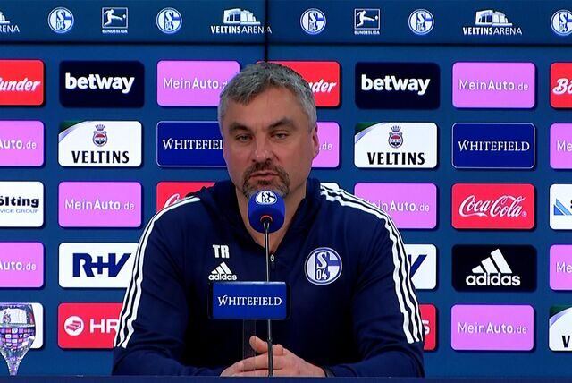 Die S04-Pressekonferenz vor dem Spiel gegen Union Berlin mit Schalke-Cheftrainer Thomas Reis.