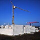 Baustelle im Leveringhäuser Feld in Waltrop im Februar 2013.