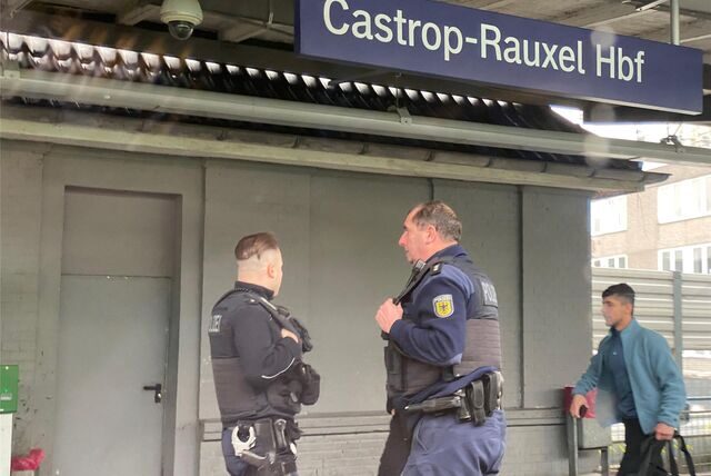 Die Bundespolizei war am Hauptbahnhof in Castrop-Rauxel im Einsatz.