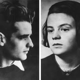 Hans und Sophie Scholl als Porträtaufnahme.