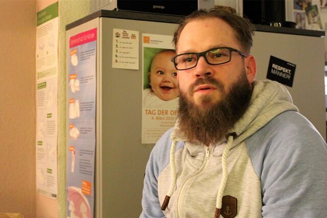 Michael Böhm (42) organisiert den Vätertreff des Familienbüros Kreis Unna in Holzwickede.