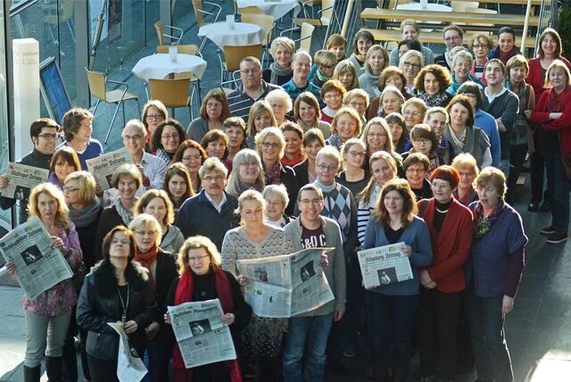 Redakteure aus dem Medienhaus Bauer präsentierten „ihre“ Zeitungen für den Zeitungstreff in den Grundschulen, der auch im Jahr 2013 stattfand.