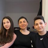 Ilona Kalynina ist mit ihren Kindern Ruslan und Sofia vor dem russischen Angriff auf die Ukraine geflüchtet. Im März kamen sie in Dortmund an.