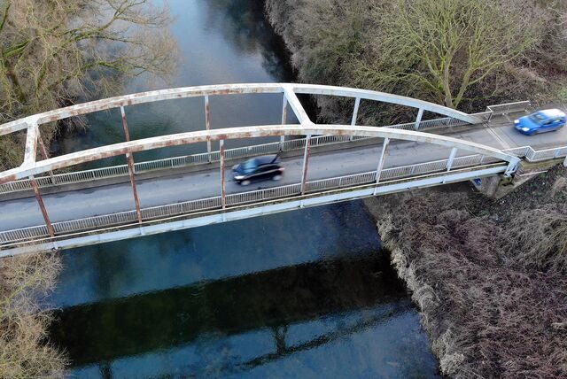 Lippebrücke von oben