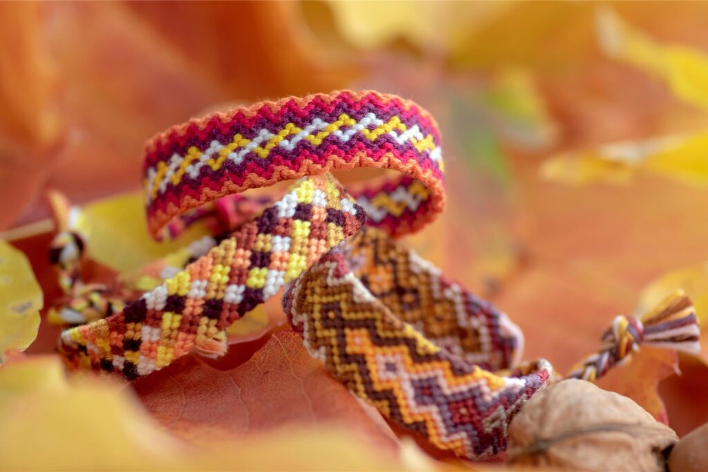 selbst gewebtes armband