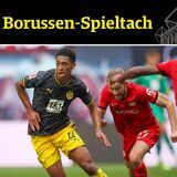 Jude Bellingham im Zweikampf mit Konrad Laimer.
