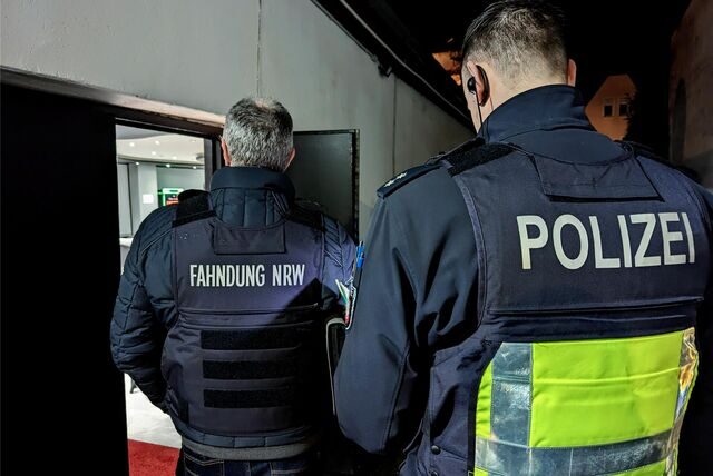 Ein Eindruck von der Großkontrolle in Gladbeck und Bottrop.