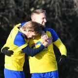 Erlösenden Schweriner Torjubel fing unser Fotograf Volker Engel beim Derby gegen die SG Castrop ein.