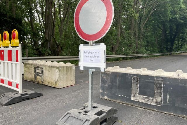 Hellweg ist abgesperrt.