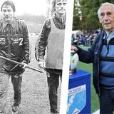 Norbert Witczak (r) war bei der SG Castrop der erste Trainer von Wolfram Wuttke (linkes Bild, Mitte)
