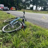 Ein verunglücktes Pedelec am Straßenrand