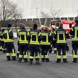 Die Feuerwehr Bergkamen ist mit mehreren Einheiten zum Kohlekraftwerk in Bergkamen-Heil ausgerückt. Dort brennt nach Angaben der Feuerwehr ein Förderband.