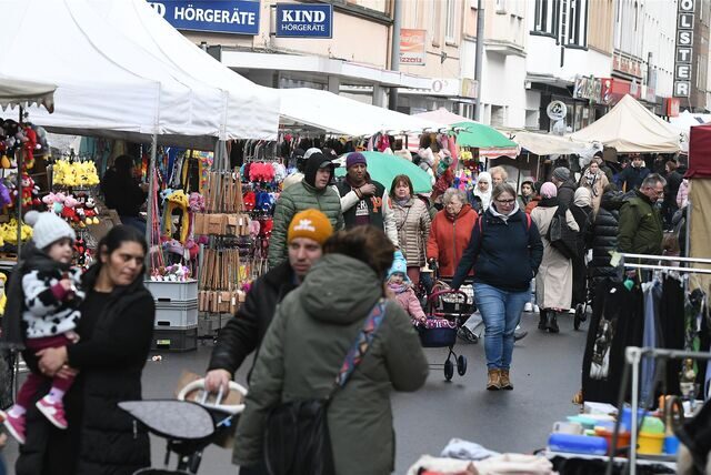 Das Frühlingsfest an der Langen Straße war gut besucht.