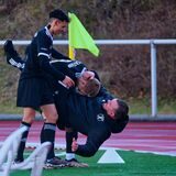 Erlösenden Schweriner Torjubel fing unser Fotograf Volker Engel beim Derby gegen die SG Castrop ein.