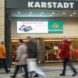 Der Eingang zur Galeria Karstadt in Dortmund.