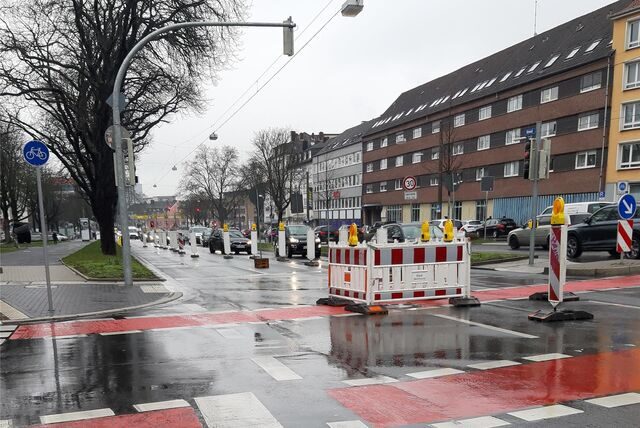 Der Verkehr stockt.