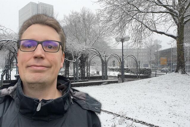 Eine winterliche Landschaft bot sich am Mittwoch-Vormittag (8.3.) den Dortmundern, wie hier am Dortmunder Stadtgarten.