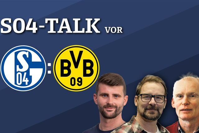 Schalke-Experte Frank Leszinski, Schalke-Reporter René Preuß und BVB-Reporter Kevin Pinnow.